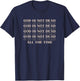 God Is Not Dead All The Time Christian Worship Preachers T-Shirt - T-Shirt | Navy