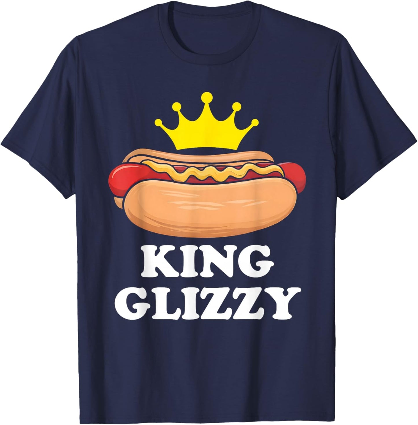 King Glizzy Funny Glizzy Gobbler Meme Hot Dog Women Kids T-Shirt - T-Shirt | Navy