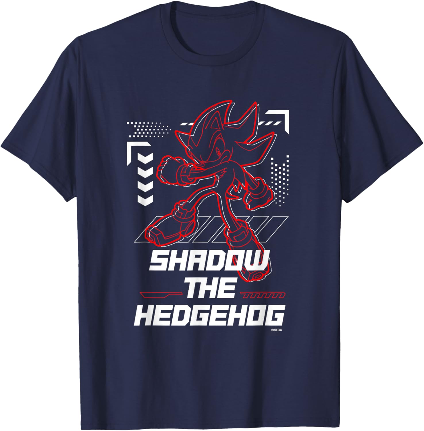 Sonic the Hedgehog Shadow Dark Energy T-Shirt - T-Shirt | Navy
