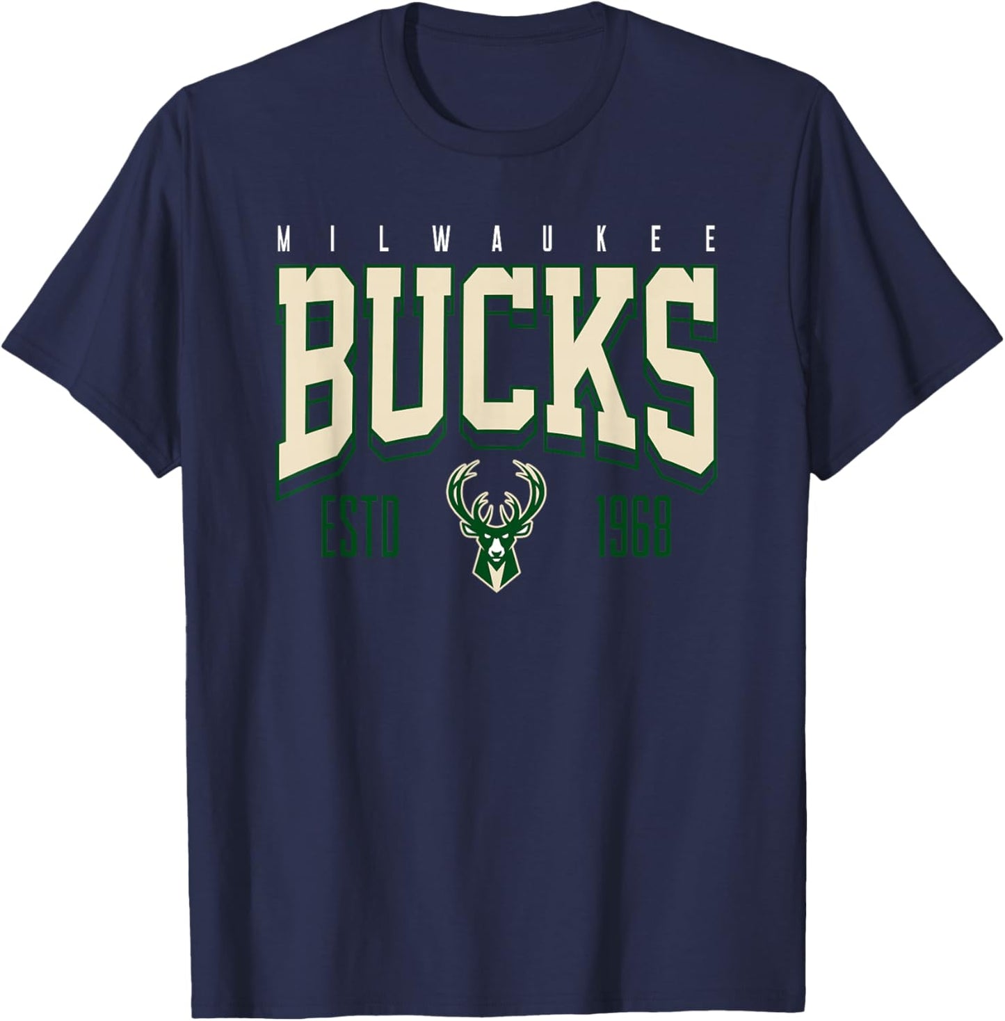 Offizieller NBA-Battle-Test der Milwaukee Bucks T-Shirt - T-Shirt | Navy
