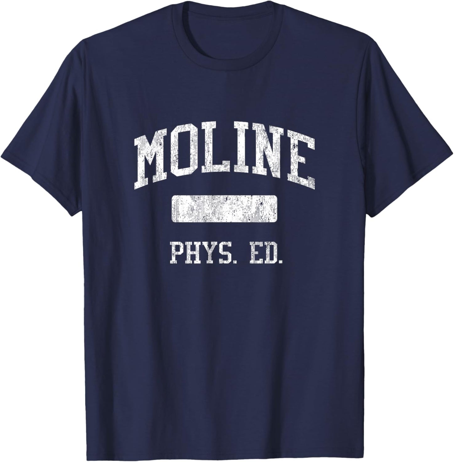 Moline High School HS Moline IL PHYS Ed T-Shirt - T-Shirt | Navy