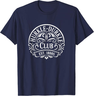 Official Hurkle Durkle Club Bed Rotting Funny Lazy People T-Shirt - T-Shirt | Navy