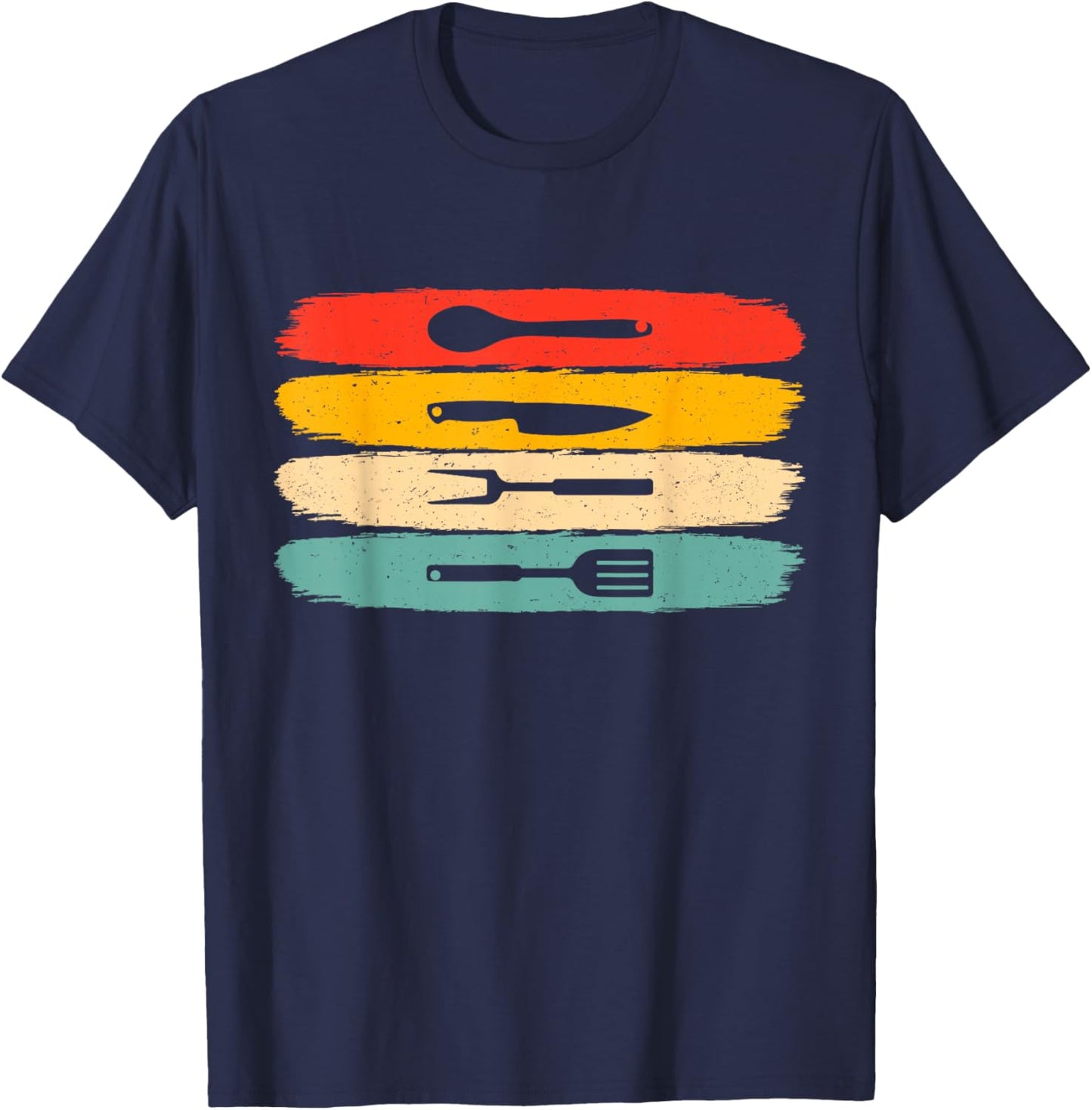Vintage Cook Cooking Design For Chef Men Women T-Shirt - T-Shirt | Navy