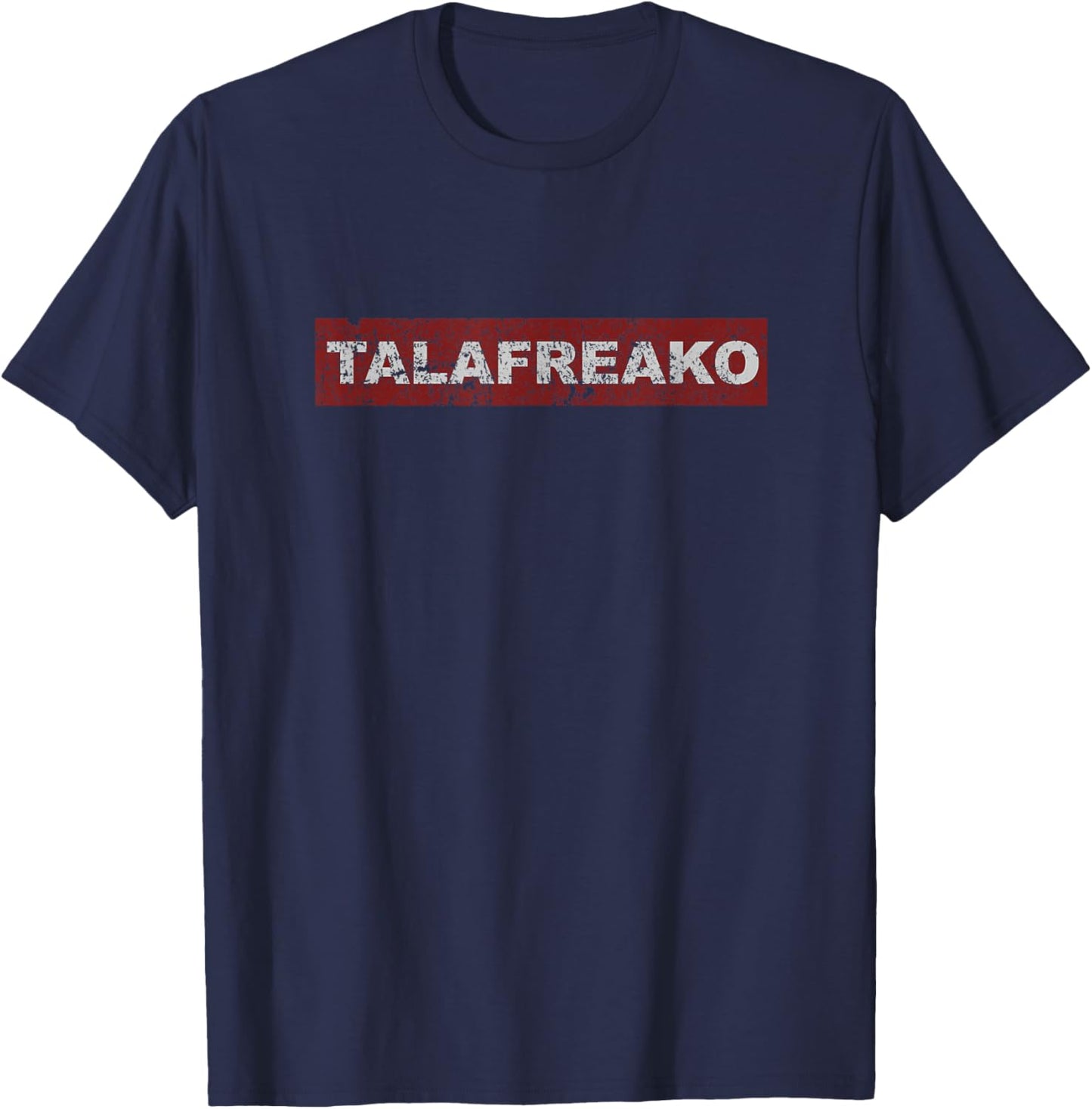 TALAFREAKO Support Red Bar T-Shirt - T-Shirt | Navy
