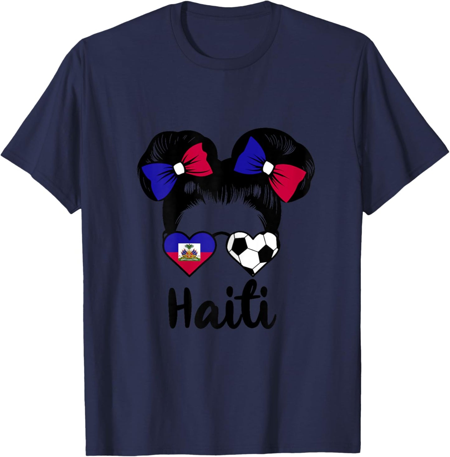 Haiti Drapeau de la Haïti - Ayiti Supporters Haïtiens T-Shirt - T-Shirt | Navy
