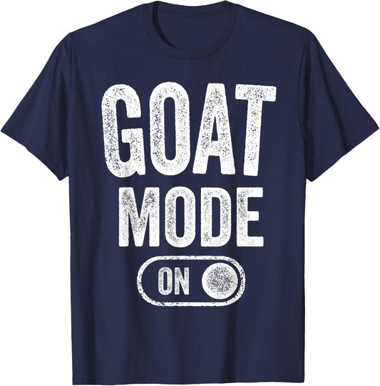 Goat Mode On Costume Funny Mountain Climber Gift Animal T-Shirt - T-Shirt | Navy