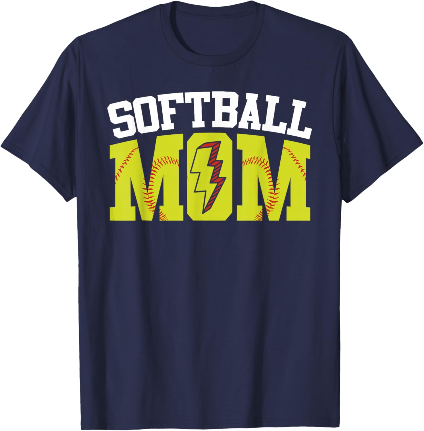 Softball Mom T-Shirt - T-Shirt | Navy