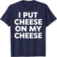 Cool Cheese Costume Women Kids Cheese Lover T-Shirt - T-Shirt | Navy