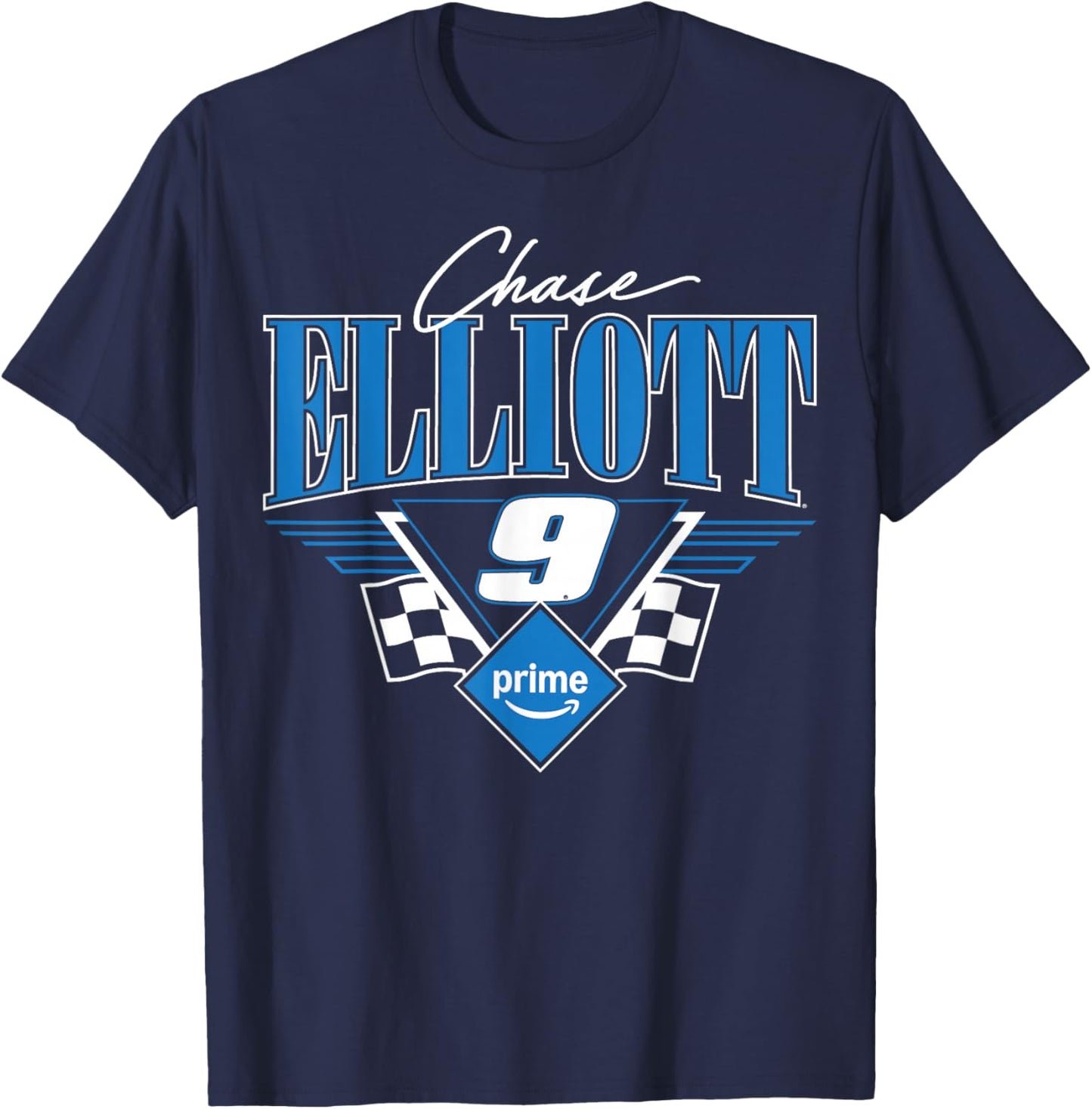 NASCAR - Chase Elliott #9 Prime Wings - Hendrick Motorsports T-Shirt - T-Shirt | Navy