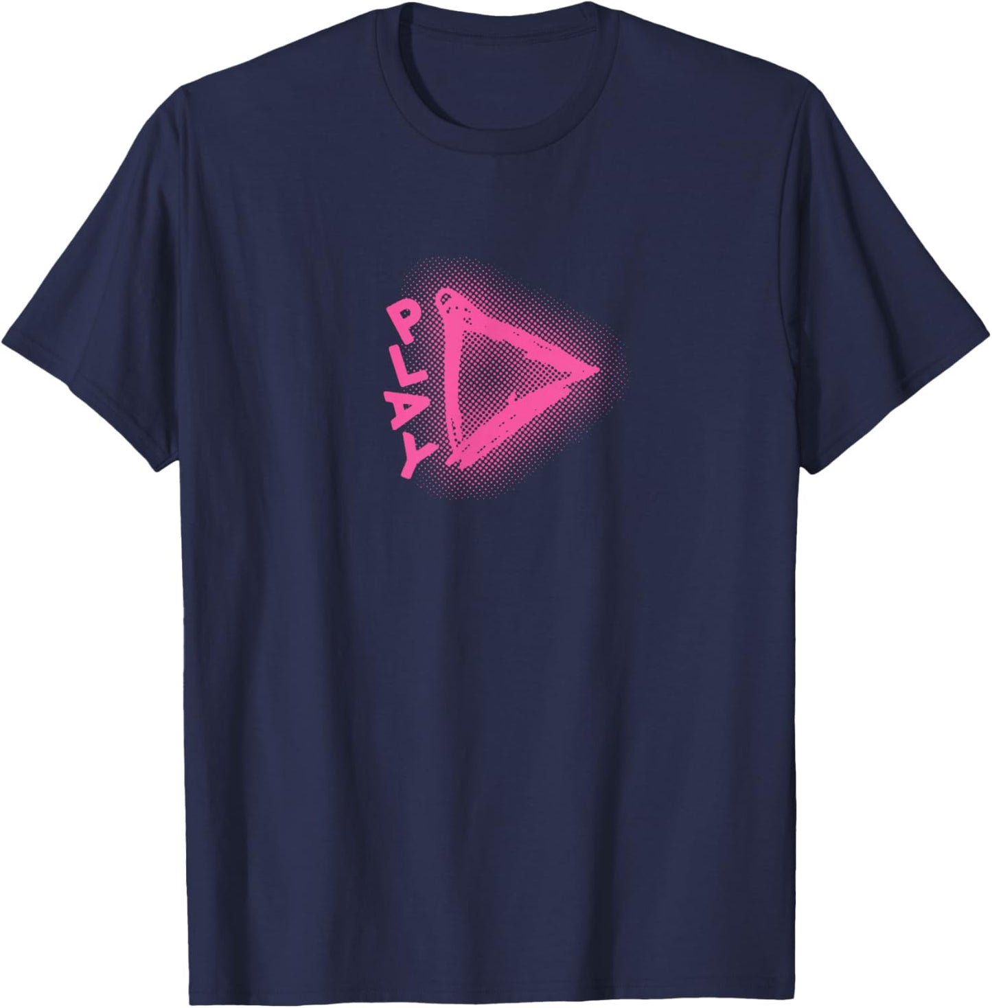 Ed Sheeran Play Logo Stacked T-Shirt - T-Shirt | Navy