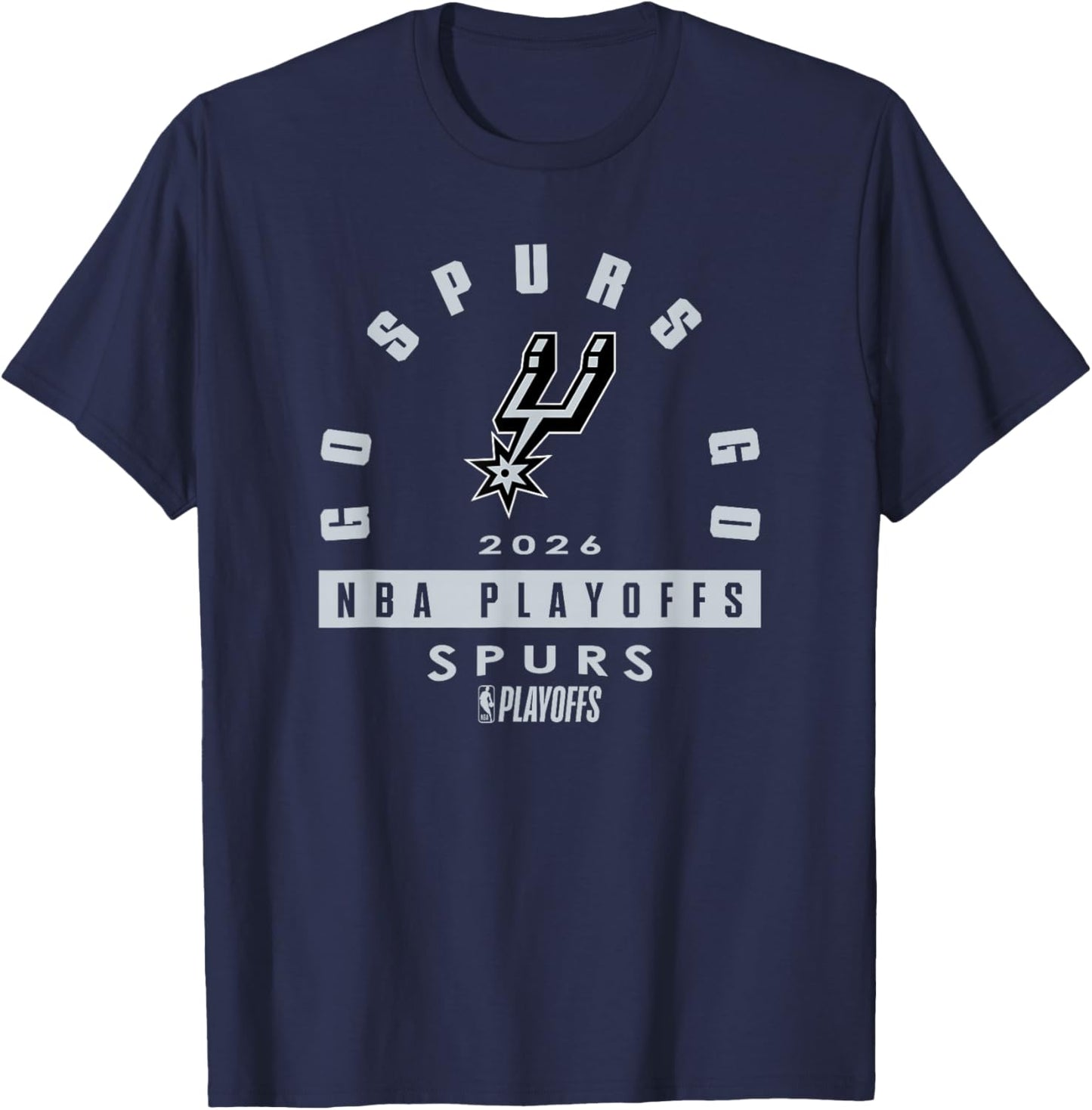 NBA 2026 Playoffs Mantra Spurs Over The Rainbow T-Shirt - T-Shirt | Navy