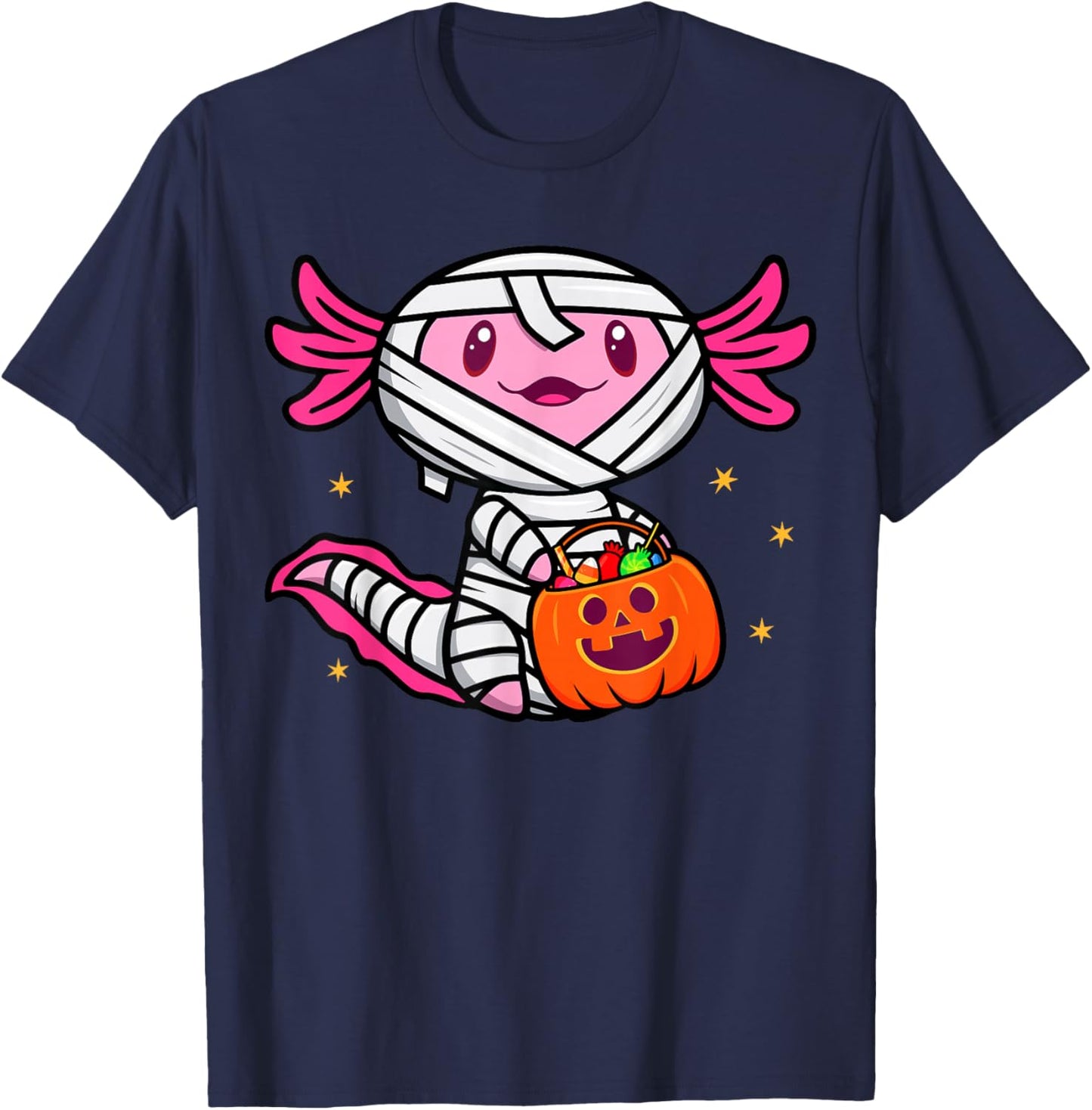 Cute Axolotl Halloween Costume Toddler Kids Boys & Girls T-Shirt - T-Shirt | Navy
