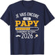 Grandpa 2026 in progress Announcement Pregnancy Grandpa Second Time T-Shirt - T-Shirt | Navy