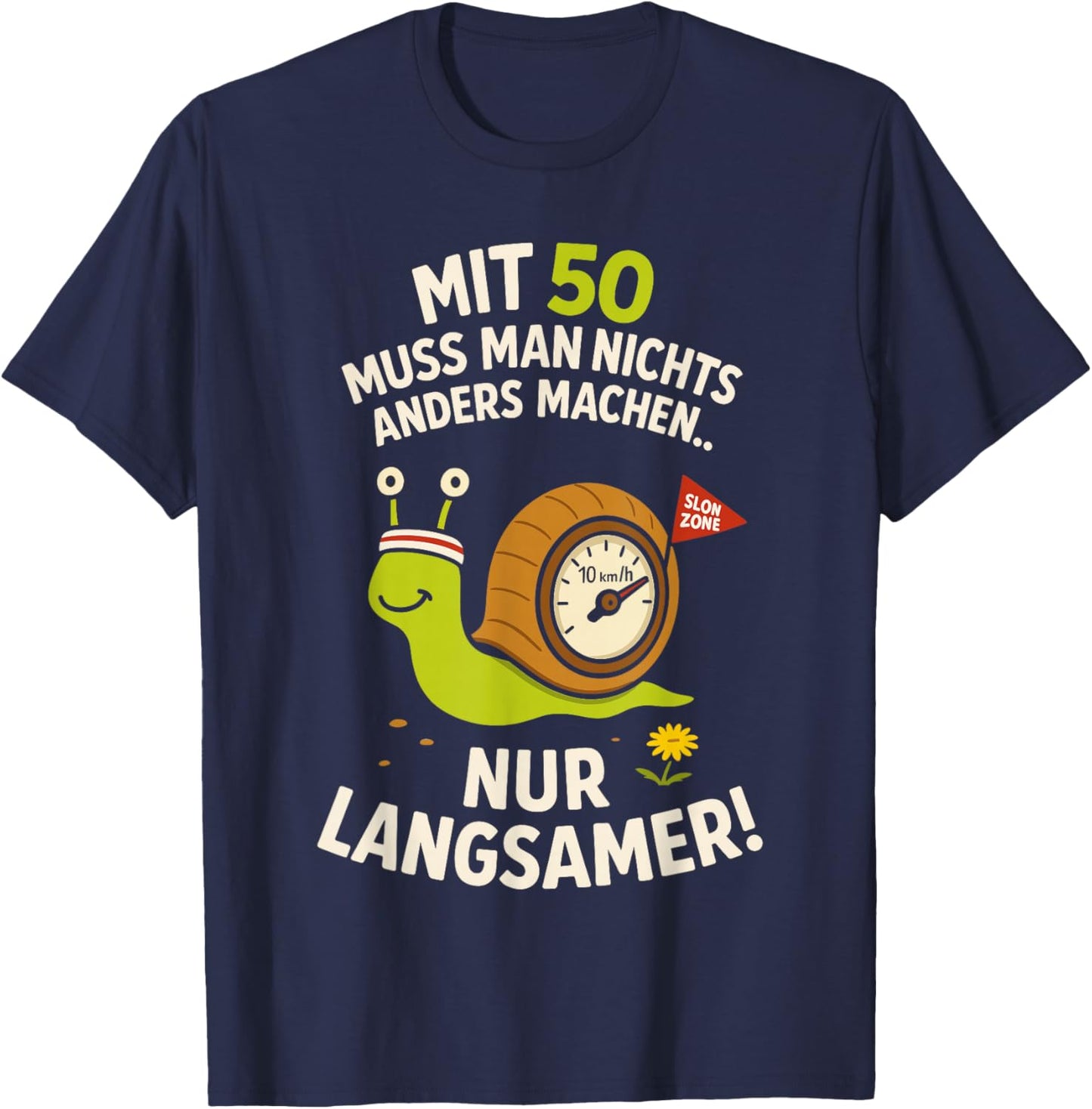 50. Geburtstag T-Shirt - T-Shirt | Navy
