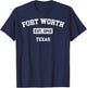 Vintage Fort Worth Texas TX Est. 1849 Souvenir T-Shirt - T-Shirt | Navy