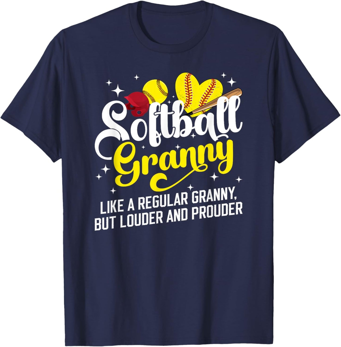 Softball Granny Of A Softball Player Granny Definition T-Shirt - T-Shirt | Navy