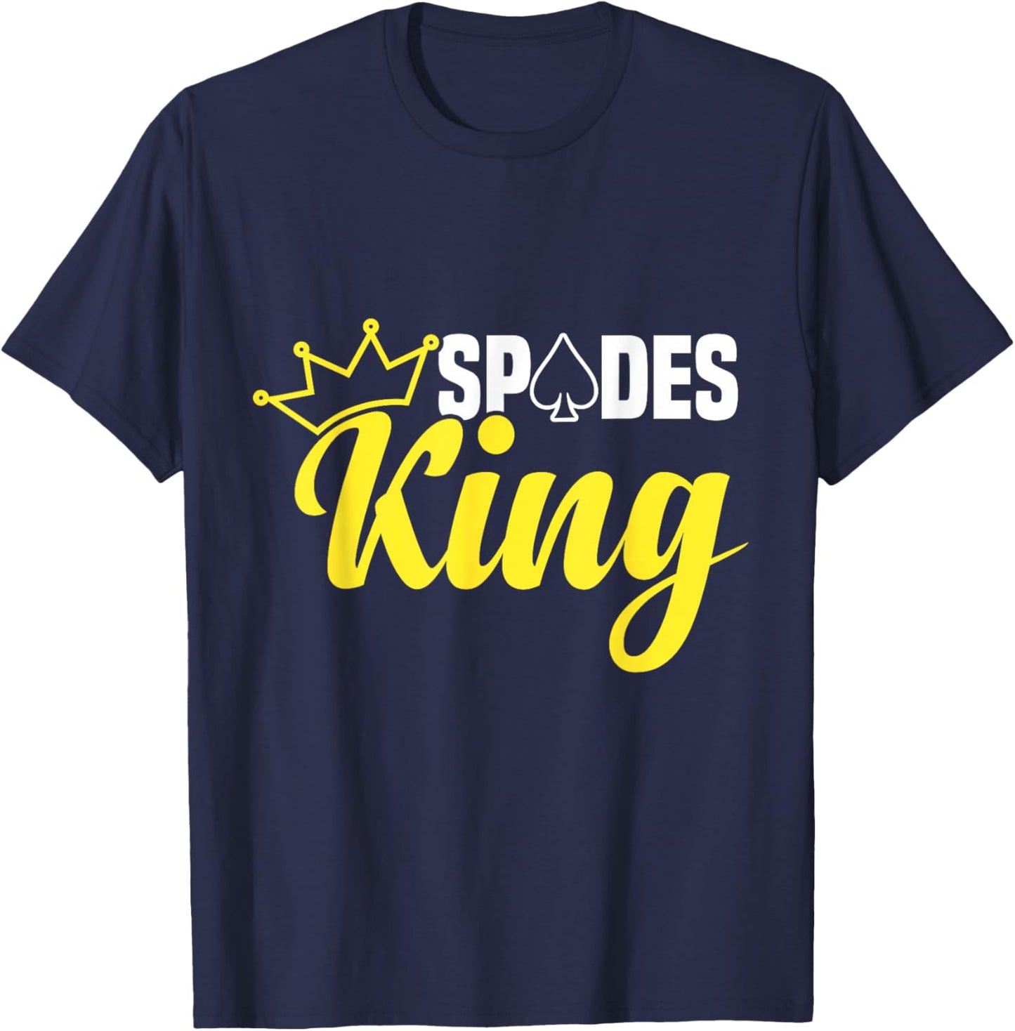 Spades Card Game | Playing Cards T-Shirt - T-Shirt | Navy