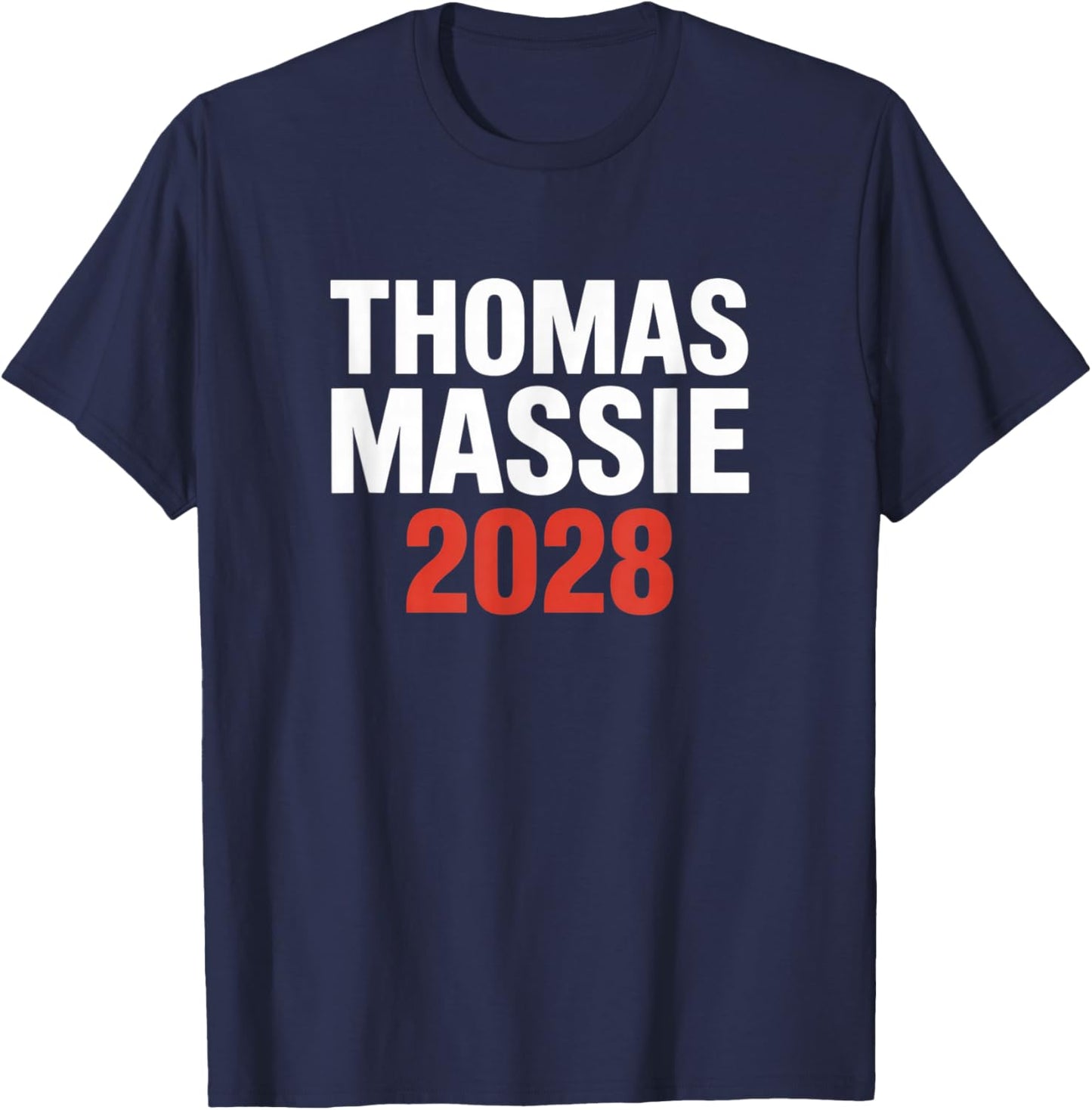 Ron Paul Thomas Massie Election 2028 President Men Women T-Shirt - T-Shirt | Navy