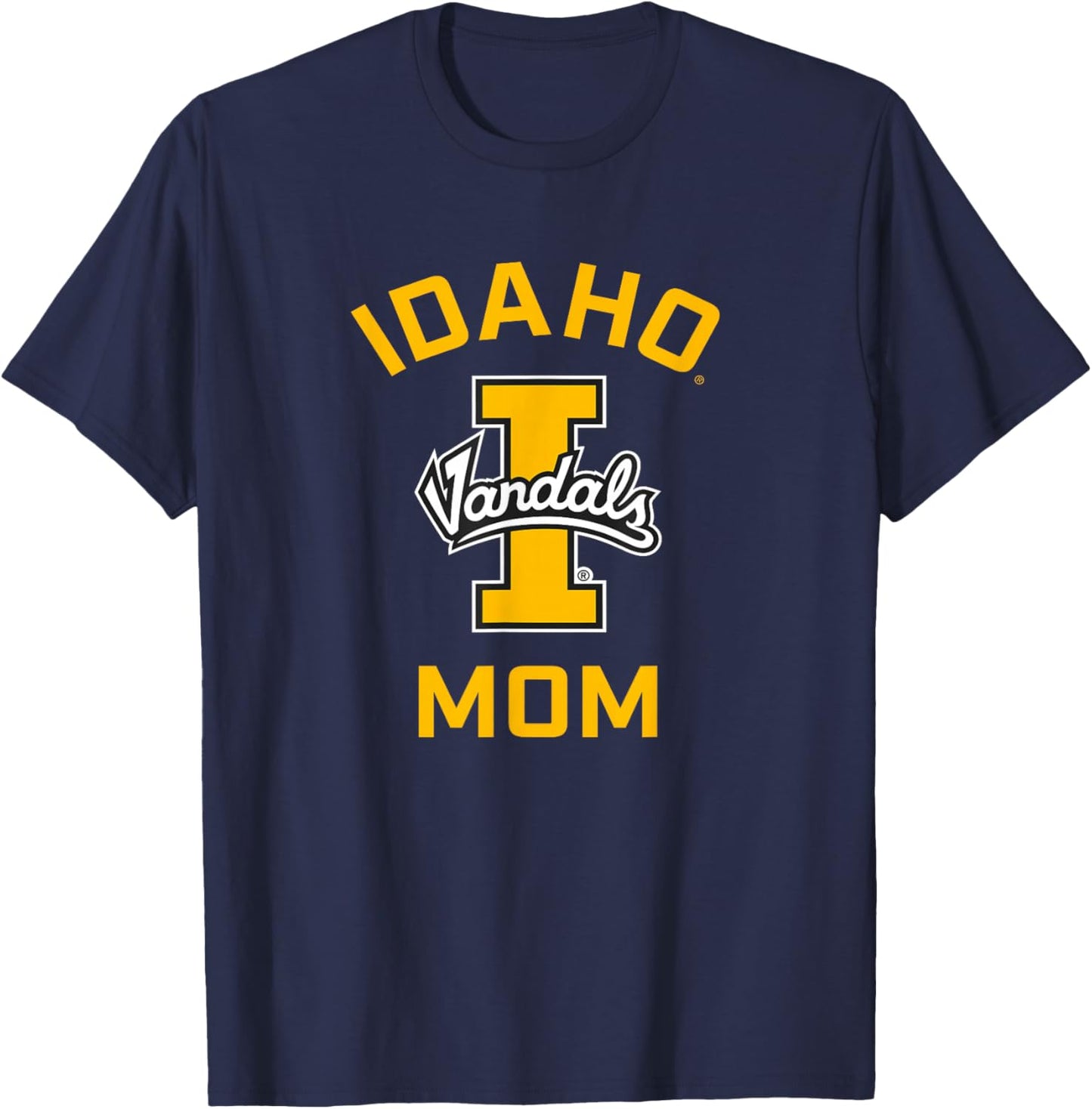 University of Idaho Vandals Arched Mom T-Shirt - T-Shirt | Navy
