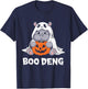 Funny Halloween Moo Deng Baby Hippo Boo Deng Ghost Costume T-Shirt - T-Shirt | Navy
