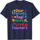 Last-Day of School Dear Parents Tag You're It Love Teachers T-Shirt - T-Shirt | Navy