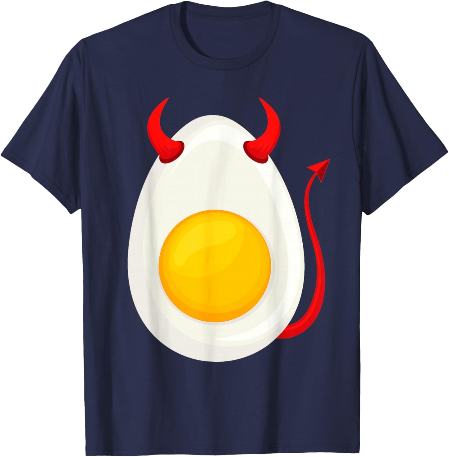 Funny Deviled Egg Cosplay DIY Halloween Costume Day Kid Boy T-Shirt - T-Shirt | Navy