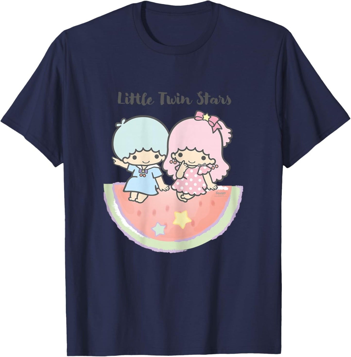 Hello Kitty - Little Twin Stars Character T-Shirt - T-Shirt | Navy