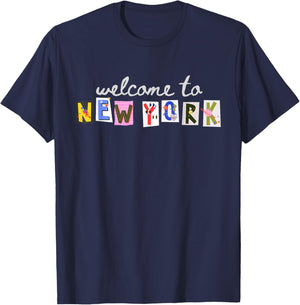 Welcome To New York T-Shirt - T-Shirt | Navy