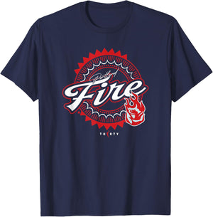 WNBA 30th Anniversary Double Stack Portland Fire T-Shirt - T-Shirt | Navy