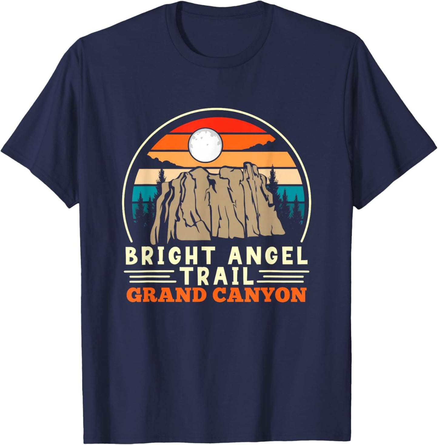 Bright Angel Trail Grand Canyon Hiker Hiking T-Shirt - T-Shirt | Navy