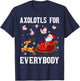 Axolotls For Everybody Christmas Santa Claus Axolotl Xmas T-Shirt - T-Shirt | Navy