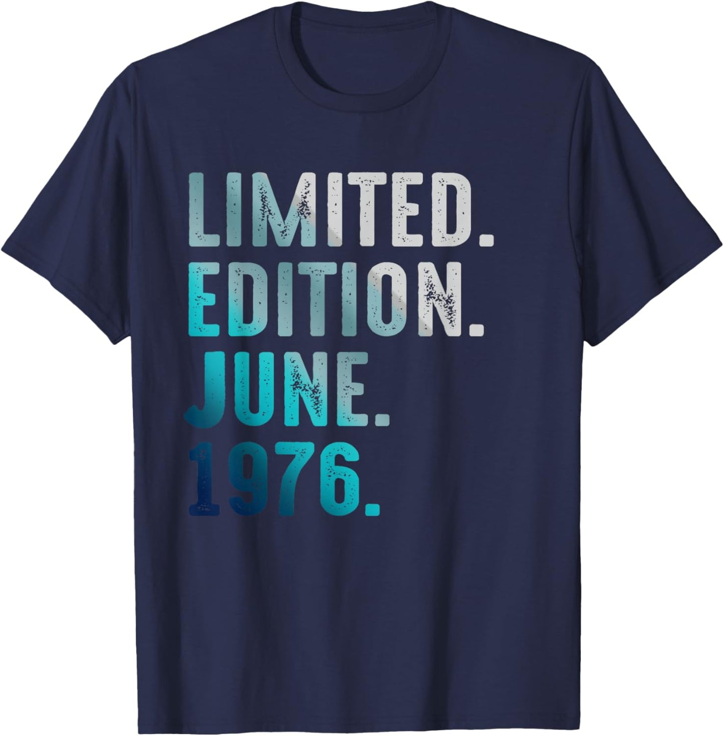 Édition limitée Juin 1976 Retro Vintage 1976 T-Shirt - T-Shirt | Navy