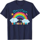 Brother of The Birthday Girl Rainbow B-Day Matching Family T-Shirt - T-Shirt | Navy