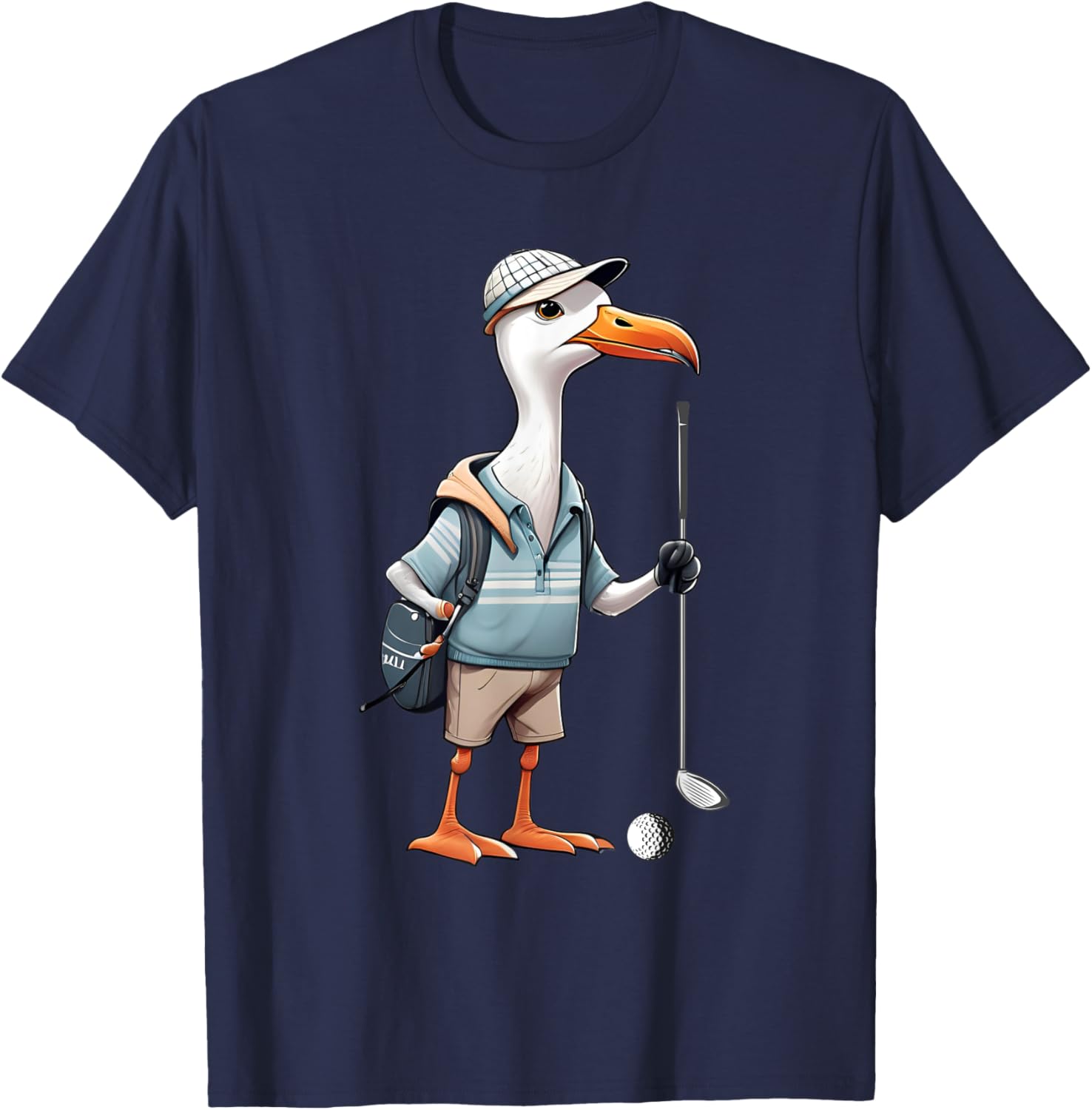Funny Golfer Albatross Bird Golf Player Game Gift Men Women T-Shirt - T-Shirt | Navy