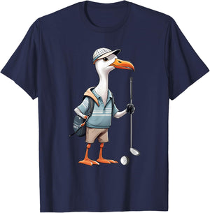 Funny Golfer Albatross Bird Golf Player Game Gift Men Women T-Shirt - T-Shirt | Navy