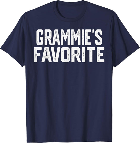 Grammie’S Favorite Funny Grandparent Grandchild Vintage T-Shirt - T-Shirt | Navy