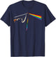 Vintage Cat Lover Dad Cat Mom Prism Rainbow Light Rock Music T-Shirt - T-Shirt | Navy