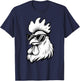 Funny Chicken With Sunglasses Chicken Farm Animals Lover T-Shirt - T-Shirt | Navy