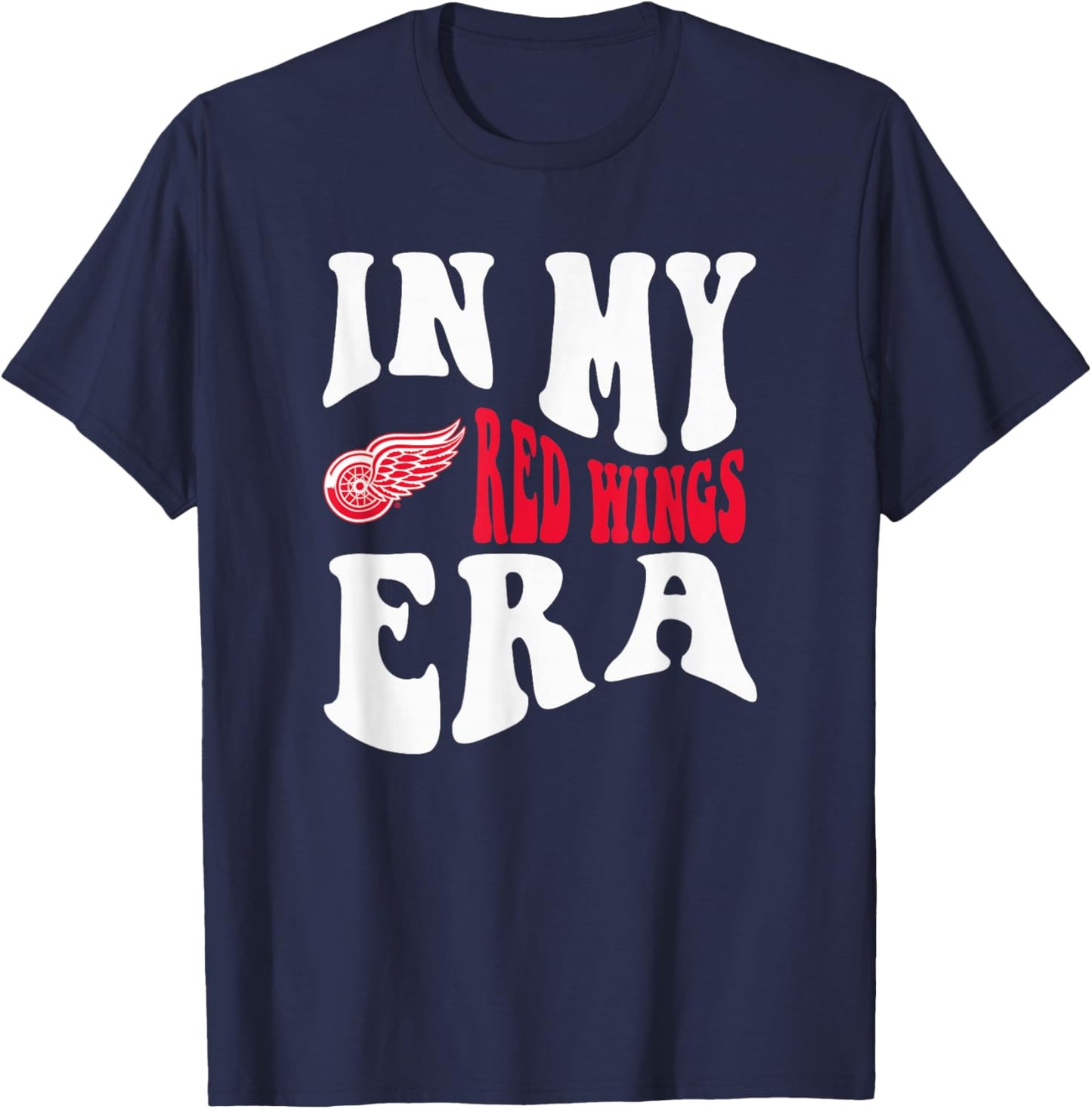 Detroit Red Wings Era Officially Licensed T-Shirt - T-Shirt | Navy