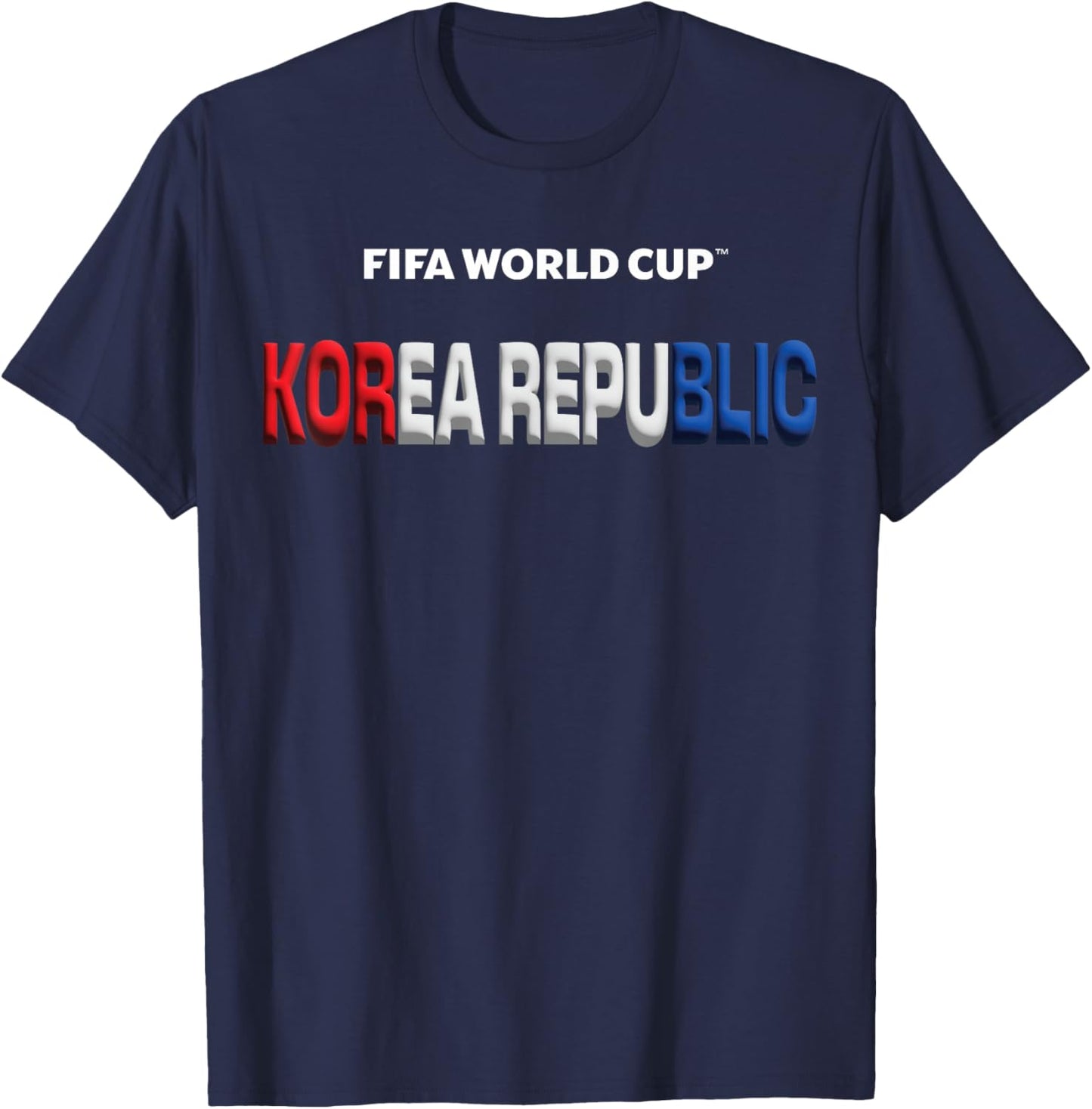 FIFA World CUP26 South Korea Bubble Color T-Shirt - T-Shirt | Navy