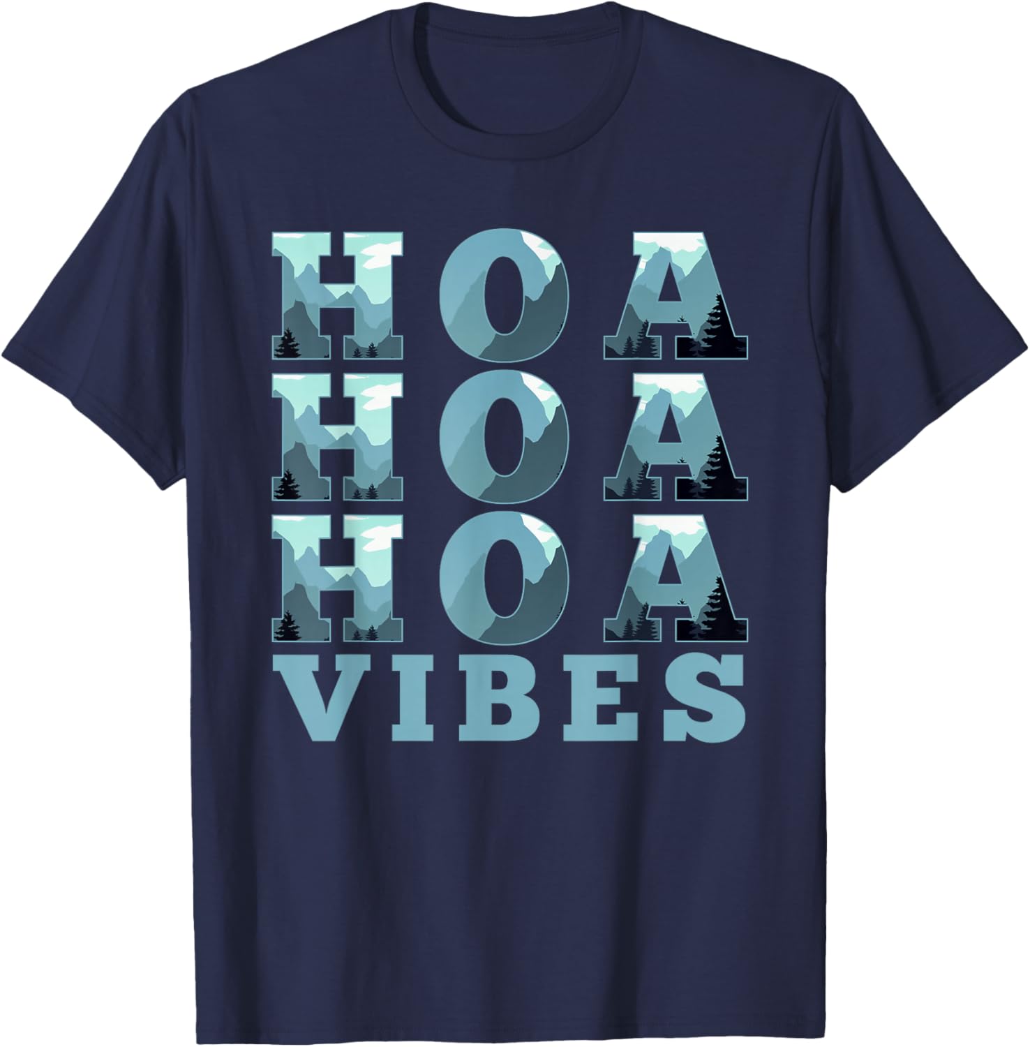 HOA HOA HOA HOA HOA Season Vibes T-Shirt - T-Shirt | Navy