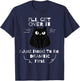 I'll Get Over It I Just Need To Be Dramatic First Black Cat Women Kids T-Shirt - T-Shirt | Navy