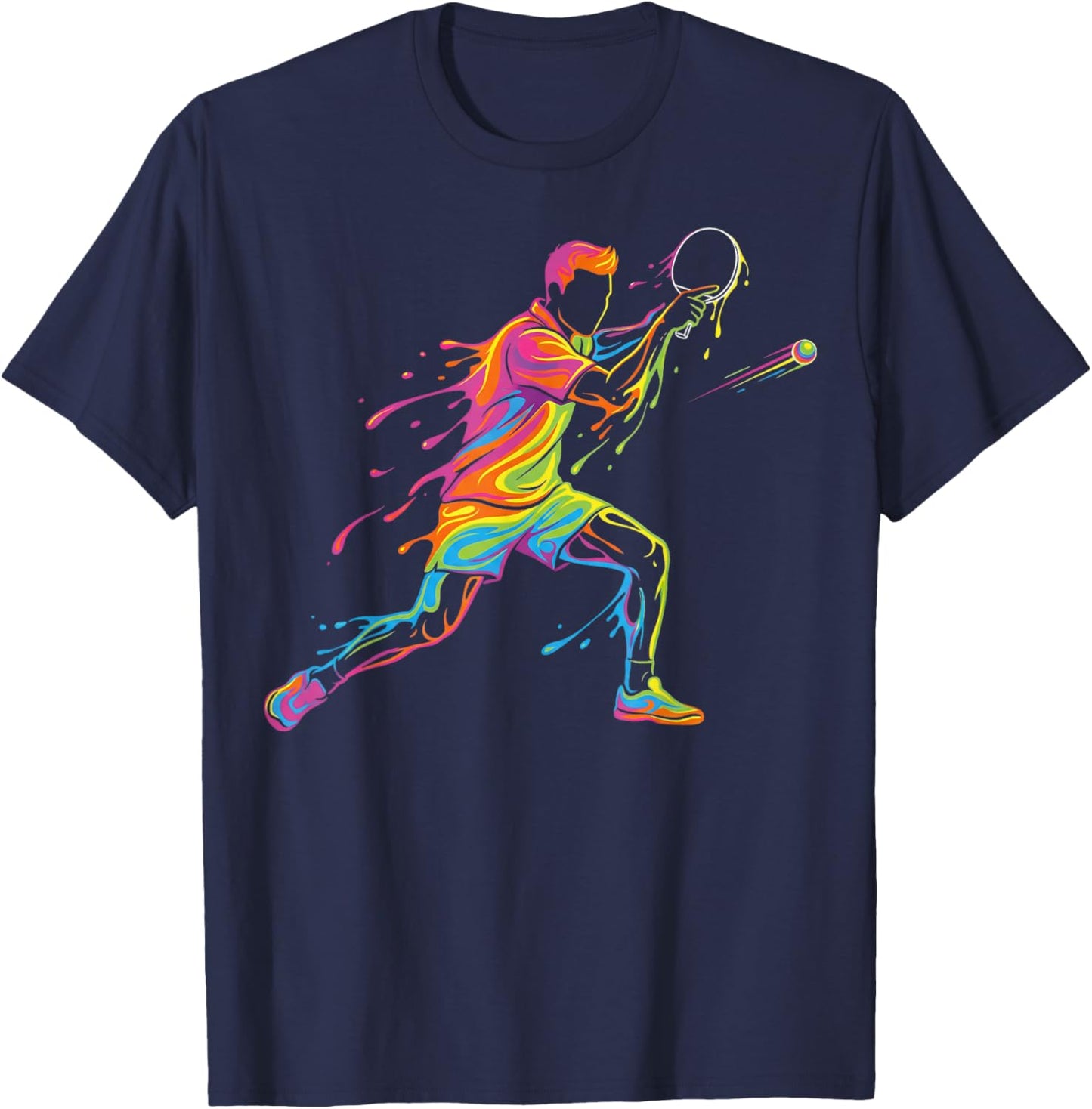 Table Tennis Ping Pong Men Kids Boys T-Shirt - T-Shirt | Navy