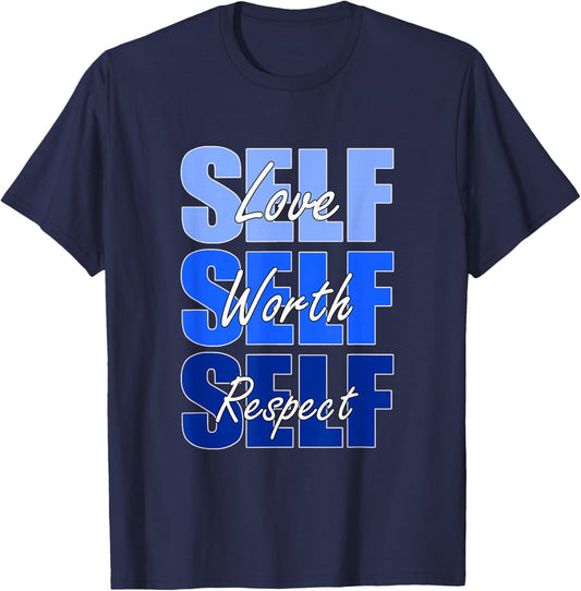 Blue Self-ish X3 Royal Blue Graphic T-Shirt - T-Shirt | Navy