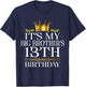 It's My Big Brother's 13th Birthday Happy 13 Years Old T-Shirt - T-Shirt | Navy