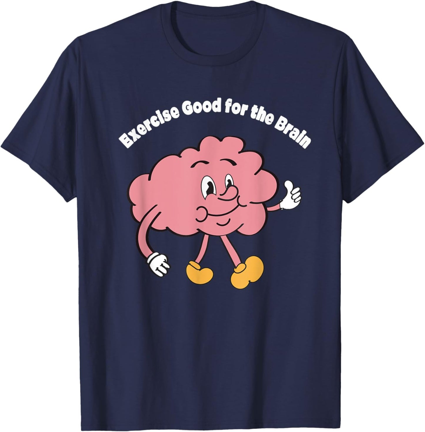 Exercise Good for the Brain T-Shirt - T-Shirt | Navy