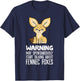 Warning May Spontaneously Talk About Fennec Foxes T-Shirt - T-Shirt | Navy
