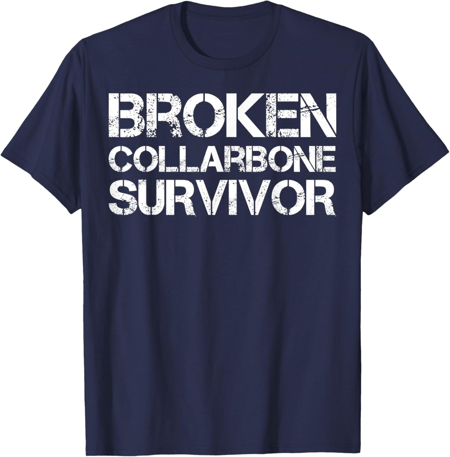 Broken Collarbone Survivor T-Shirt - T-Shirt | Navy