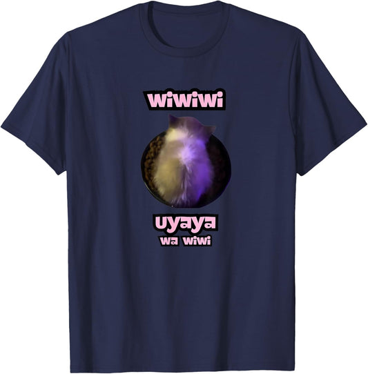 Wiwiwi Cat Meme Women T-Shirt - T-Shirt | Navy