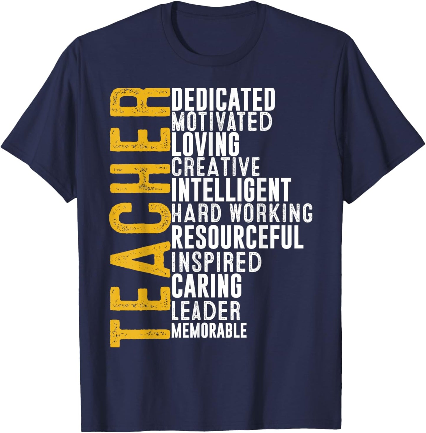 Teacher Men Women Funny School Teachers T-Shirt - T-Shirt | Navy